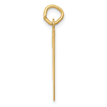 10K Medium Script Letter Y Initial Charm