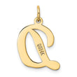 10k Large Script Letter D Initial Charm