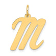 10k Large Script Letter M Initial Charm