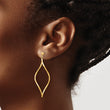 10k Twisted Post Dangle Earrings
