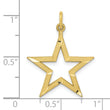 10k Diamond-cut Star Charm