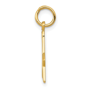 10k Polished and Textured Masonic Symbol Charm