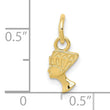 10k Nefertiti Charm