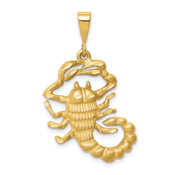 10k Scorpio Zodiac Charm