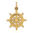 10k Ships Wheel Charm
