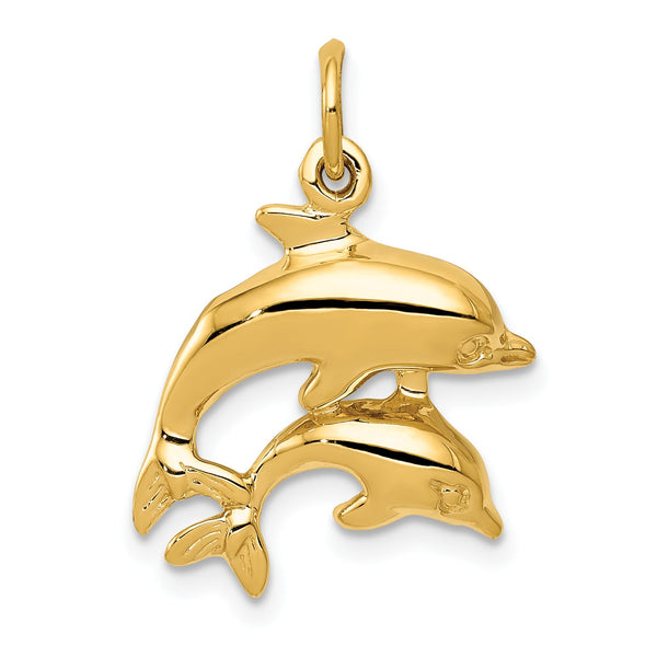10k Dolphin Charm