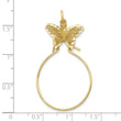 10k Butterfly Holder Charm