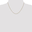 14K Rose Gold .8mm Spiga (Wheat) Chain