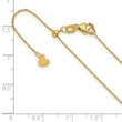 14K Adjustable  1mm D/C Cable Chain
