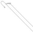 14K White Gold Adjustable  1mm D/C Cable Chain