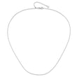 14K White Gold Adjustable  1mm D/C Cable Chain
