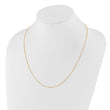 14K Adjustable .7mm Round Cable Chain
