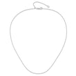 14K White Gold Adjustable .7mm Round Cable Chain