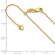 14K Adjustable .85mm Wheat Chain