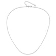 14K White Gold Adjustable .85mm Wheat Chain