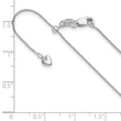 14K White Gold Adjustable .85mm Wheat Chain