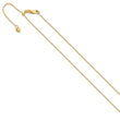 14K Adjustable .8mm D/C Wheat Chain