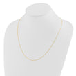 14K Adjustable .8mm D/C Wheat Chain