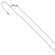 14K White Gold Adjustable .8mm D/C Wheat Chain