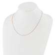 14K Rose Gold Adjustable .8mm Box Chain