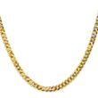 14K 4.5mm Flat Beveled Curb Chain