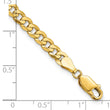 14K 4.5mm Flat Beveled Curb Chain