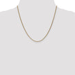 14K 1.65mm Spiga (Wheat) Chain