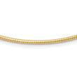 14K 2mm Round Omega Necklace