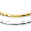 14K 4mm Two-tone Reversible Omega Necklace