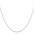 14K White Gold .85 mm D/C Cable Chain