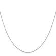 14K White Gold .85 mm D/C Cable Chain - Birthstone Company