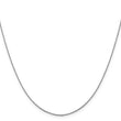 14K White Gold 1.0 mm D/C Cable Chain