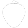 14K White Gold Adjustable  1.1mm D/C Cable Chain 22 in - Birthstone Company