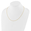 14K Adjustable  1.25mm D/C Cable Chain