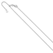 14K White Gold Adjustable  1.25mm D/C Cable Chain