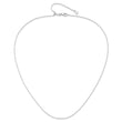 14K White Gold Adjustable .7mm Baby Box Chain
