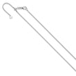 14K White Gold Adjustable 1.2mm Box Chain - Birthstone Company