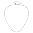 14K White Gold Adjustable 1.2mm Box Chain - Birthstone Company