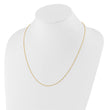 14K Adjustable 1.25mm Flat Cable Chain