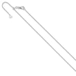 14K White Gold Adjustable 1.1mm Round Cable Chain