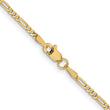 14K 1.8mm Flat Figaro Chain