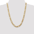 14K 8.75mm Flat Figaro Chain