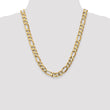 14K 10mm Flat Figaro Chain