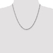 14K White Gold 3mm Flat Figaro Chain - Birthstone Company