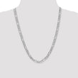 14K White Gold 6mm Flat Figaro Chain - Birthstone Company