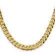 14K 8.75mm Flat Beveled Curb Chain