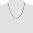 14K White Gold 4.5mm Flat Beveled Curb Chain - Birthstone Company