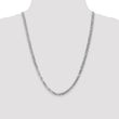 14K White Gold 4.5mm Flat Beveled Curb Chain - Birthstone Company