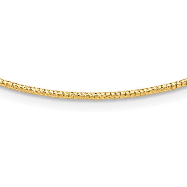 14K 1.5mm D/C Neckwire Necklace