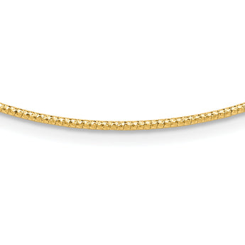 14K 1.5mm D/C Neckwire Necklace